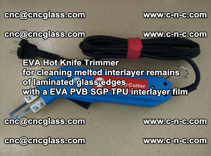 EVA HOT KNIFE TRIMMER cleaning PVB SGP EVA interlayer film overflowed remains outof laminated glass edges (29)
